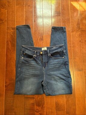 Dark Wash Skinny Jeans High Rise size 8